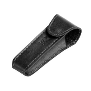 MUHLE - Astuccio in Pelle Nero per Rasoio di Sicurezza RT 6