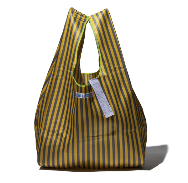 PUEBCO - School Tie Fabric Bag-Yellow x Gray
